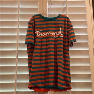 Diamond orange and blueish shirt